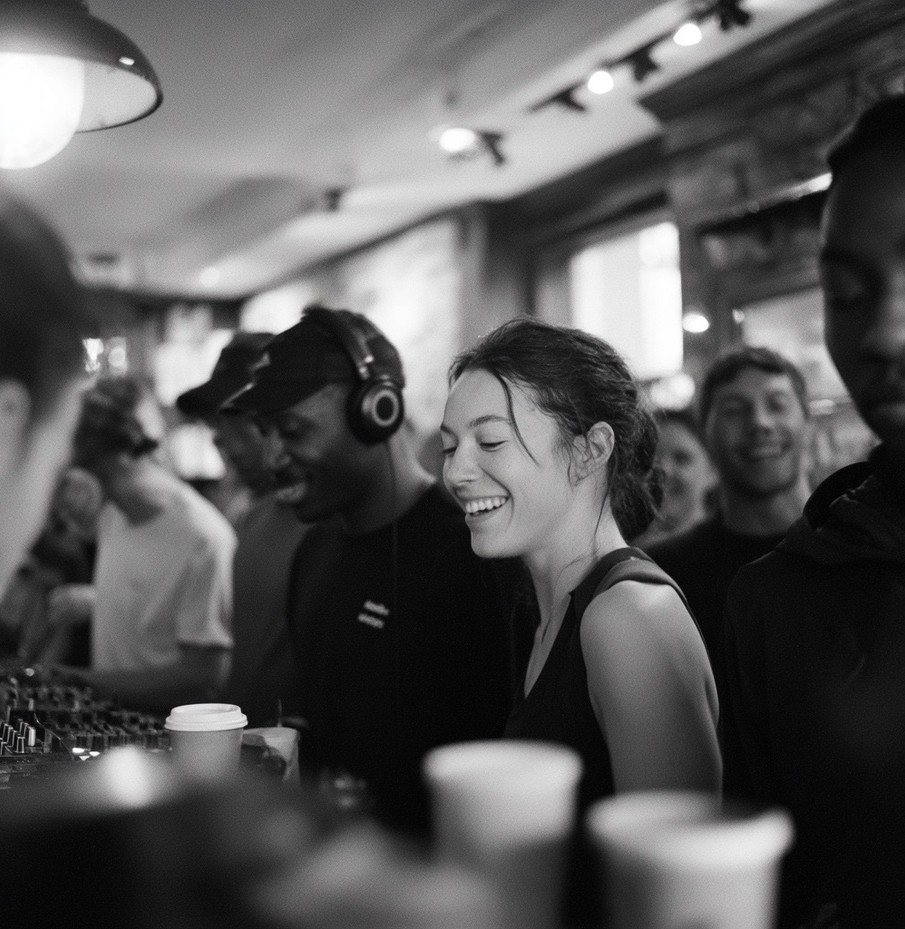 Run club at Montreal café